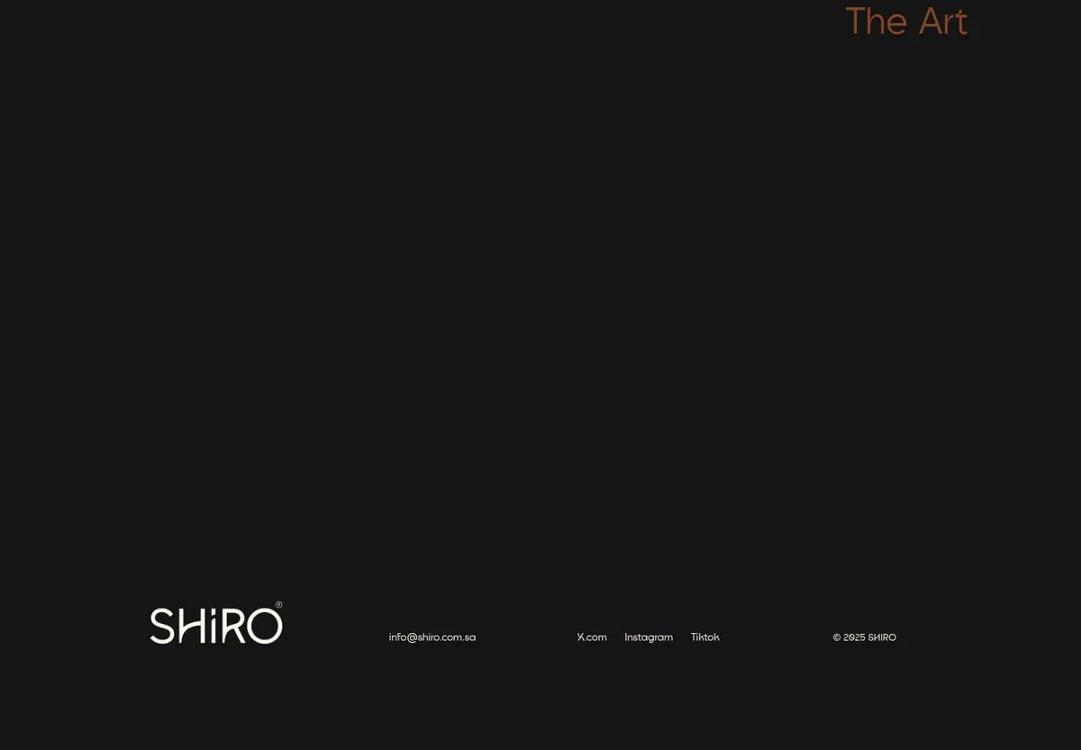 Shiro — Calm down to the details